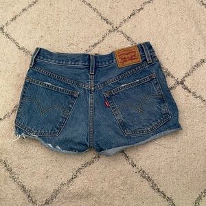 Levi’s blue jean shorts